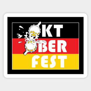 Oktoberfest German Beer Mugs 1 Sticker